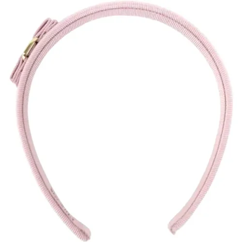 Pre-owned Cotton hair-accessories , female, Sizes: ONE SIZE - Salvatore Ferragamo Pre-owned - Modalova