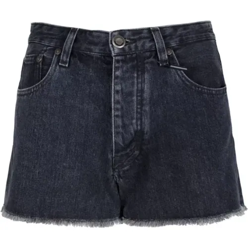 Shorts mit hohem Bund und Knöpfen - Calvin Klein - Modalova
