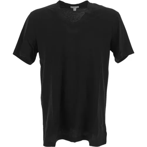 Klassisches Baumwoll-T-Shirt , Herren, Größe: 2XL - James Perse - Modalova