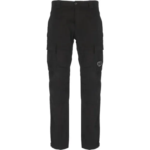 Cotton Tapered Trousers with Unique Details , male, Sizes: L, M, XL, S - C.P. Company - Modalova