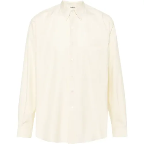 Pastel Poplin Shirt , male, Sizes: 2XL - Auralee - Modalova