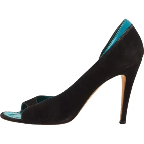 Pre-owned Wildleder heels , Damen, Größe: 37 1/2 EU - Manolo Blahnik Pre-owned - Modalova