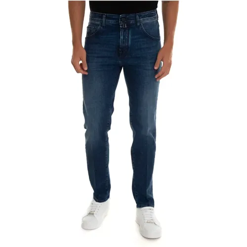 Scott 5 Tasche Denim Jeans , Herren, Größe: W34 - Jacob Cohën - Modalova