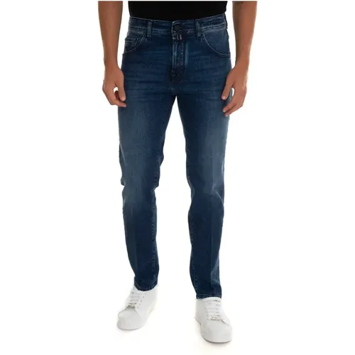 Scott 5 Tasche Denim Jeans , Herren, Größe: W40 - Jacob Cohën - Modalova