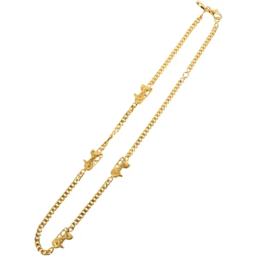 Pre-owned Gold necklaces , female, Sizes: ONE SIZE - Celine Vintage - Modalova