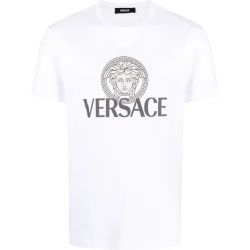Stilvolle T-Shirts und Polos , Herren, Größe: M - Versace - Modalova