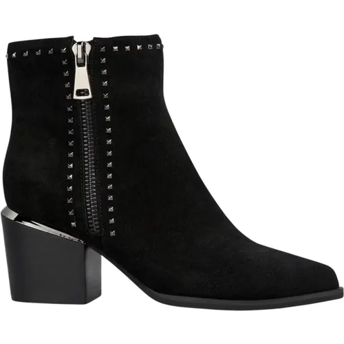 Ankle boots with zippered heel , female, Sizes: 4 UK, 7 UK, 3 UK, 6 UK, 9 UK, 8 UK, 5 UK - Alma en Pena - Modalova