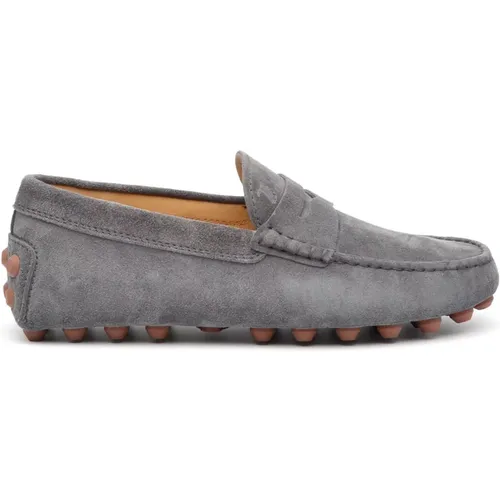 Beiger Wildleder-Loafer mit Gommino-Sohle , Herren, Größe: 42 1/2 EU - TOD'S - Modalova