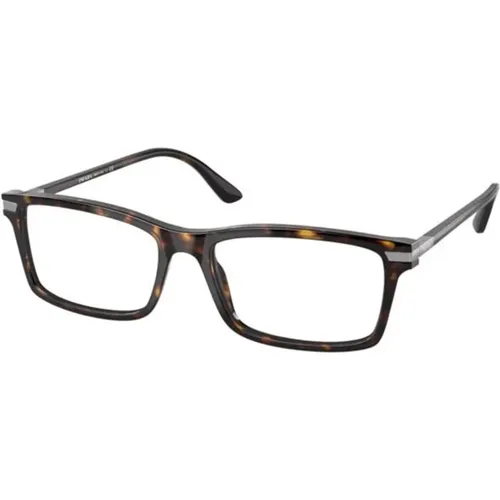 Rectangular Eyeglasses for Men , male, Sizes: 56 MM - Prada - Modalova