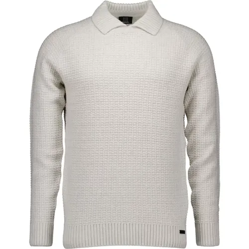 Weißer Pullover Stilvolles Modell , Herren, Größe: L - Genti - Modalova