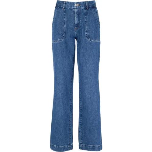 Seaside Washed Indigo Jeans , female, Sizes: W25, W27 - A.p.c. - Modalova