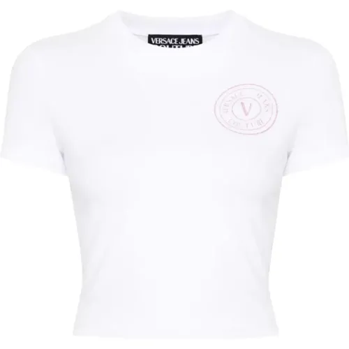 T-shirts and Polos , female, Sizes: L - Versace Jeans Couture - Modalova