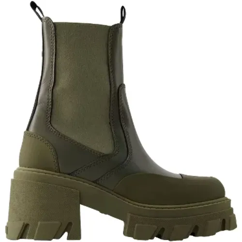 Leder boots , Damen, Größe: 39 EU - Ganni - Modalova