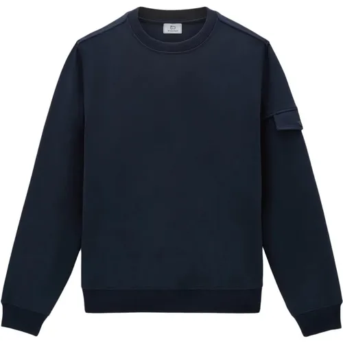 Leichtes Fleece-Sweatshirt, Herren Stilvoller Komfort - Woolrich - Modalova