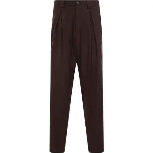 Luxurious Wool Trousers , male, Sizes: XL, M - Giorgio Armani - Modalova