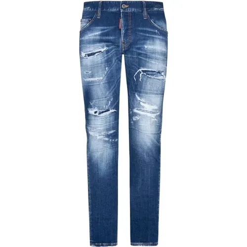 Destroyed Skinny Jeans , Herren, Größe: XL - Dsquared2 - Modalova