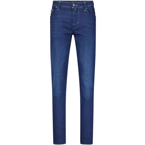 Slim-Fit Zip Jeans , Herren, Größe: W38 - Tramarossa - Modalova