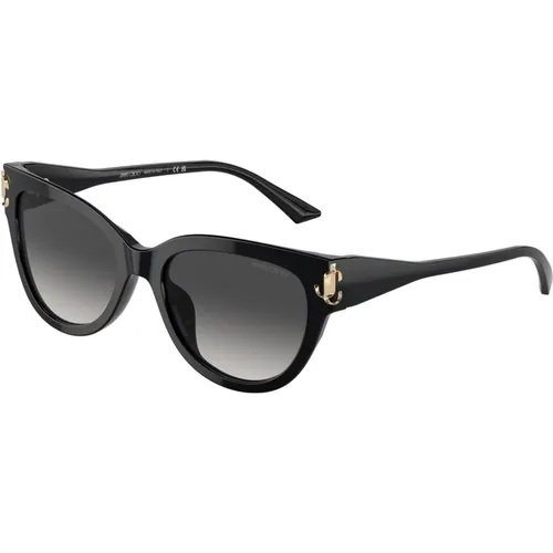 Stilvolle Sonnenbrille in Schwarz und Gold - Jimmy Choo - Modalova