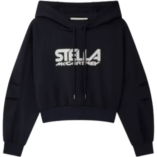 Logo Hoodie Sweatshirt Marineblau - Stella Mccartney - Modalova