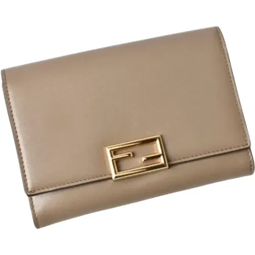 Pre-owned Leather wallets , female, Sizes: ONE SIZE - Fendi Vintage - Modalova