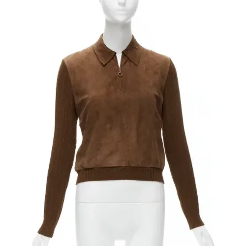 Pre-owned Suede tops , female, Sizes: M - Dior Vintage - Modalova