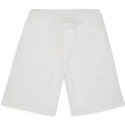 Weiße Bermuda-Shorts aus Baumwoll-Canvas - Gallo - Modalova