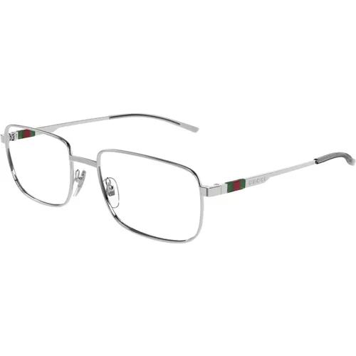 Mode Brille Schwarzer Rahmen , Herren, Größe: 55 MM - Gucci - Modalova