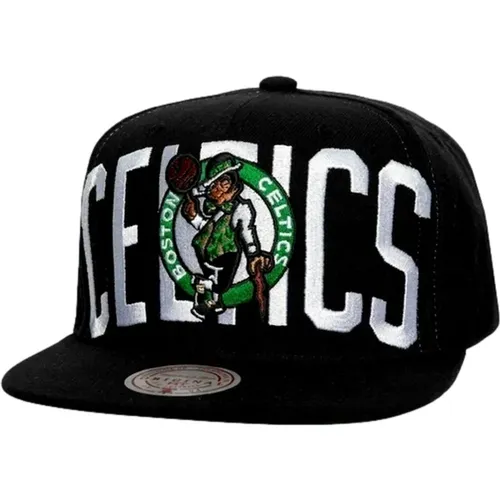 Schwarze Celtics Snapback Kappe , Herren, Größe: ONE Size - Mitchell & Ness - Modalova