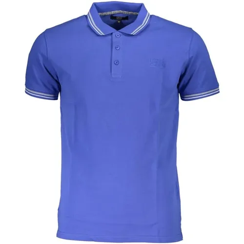 Embroidered Polo Shirt with Contrasting Details , male, Sizes: M, XL, L, 2XL - Cavalli Class - Modalova