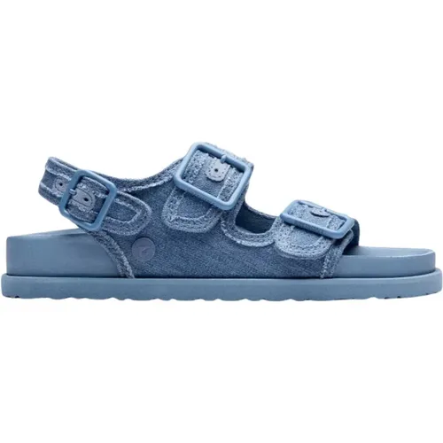 Stone Washed Denim Sandals , male, Sizes: 2 UK - Birkenstock - Modalova