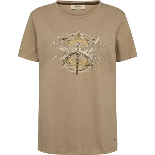 Deco Tee Top mit Cool Print - MOS MOSH - Modalova