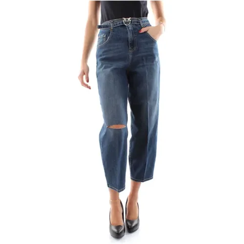 Cropped Jeans , Damen, Größe: W25 - pinko - Modalova