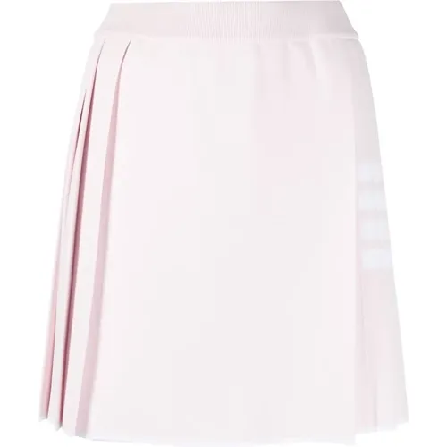 Bar Pleated Miniskirt , female, Sizes: XS - Thom Browne - Modalova