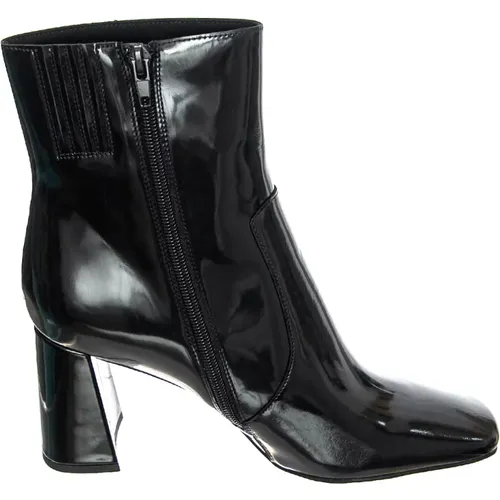 Schwarze Lackleder Stiefeletten , Damen, Größe: 37 EU - Jeffrey Campbell - Modalova