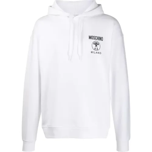 Double Question Mark Sweatshirt , male, Sizes: S, L - Moschino - Modalova