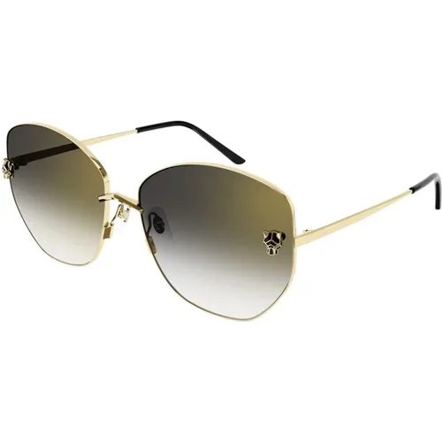 Stunning Metal Frame Sunglasses , unisex, Sizes: 62 MM - Cartier - Modalova