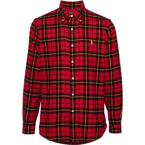 Red Casual Men's Shirt , male, Sizes: M - Ralph Lauren - Modalova