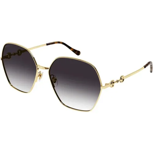 Geometric Shape Sunglasses , unisex, Sizes: 62 MM - Gucci - Modalova
