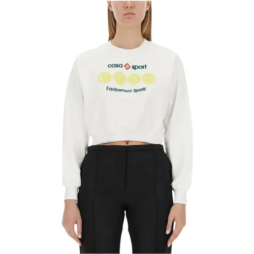 Gekürzter Baumwoll-Sweatshirt - Casablanca - Modalova