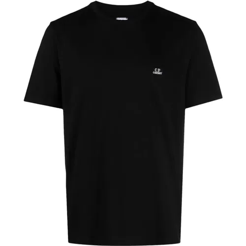 Schwarze T-Shirts und Polos , Herren, Größe: XL - C.P. Company - Modalova
