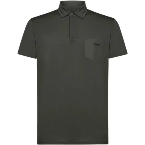 Cotton Polo Shirt with Pocket , male, Sizes: 2XL, L, XL - RRD - Modalova