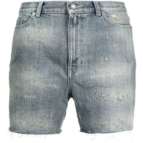Cotton Shorts with Belt Loops , male, Sizes: W33, W36 - Saint Laurent - Modalova