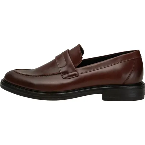 Stanley Leather Loafer - Chestnut , male, Sizes: 7 UK - Shoe the Bear - Modalova