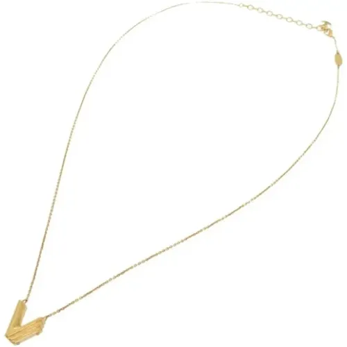 Pre-owned Metal necklaces , female, Sizes: ONE SIZE - Louis Vuitton Vintage - Modalova