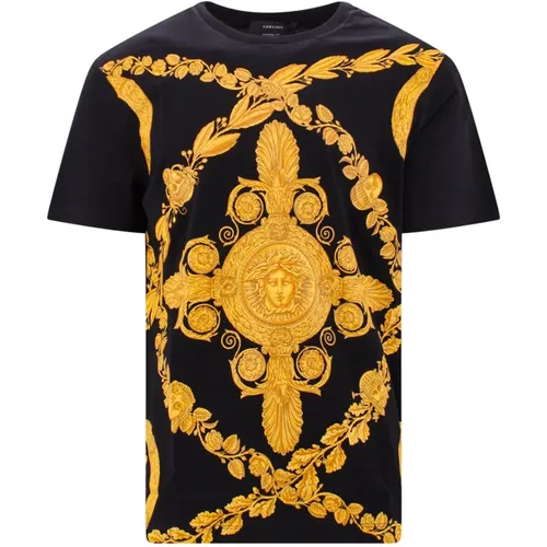 T-Shirts , Herren, Größe: L - Versace - Modalova