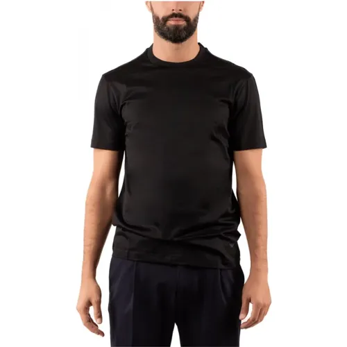 Herren T-Shirt, Stilvolles Design , Herren, Größe: L - Emporio Armani - Modalova