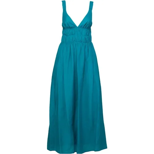 Lison Cotton and Silk Dress , female, Sizes: 2XS, S, XS - Semicouture - Modalova