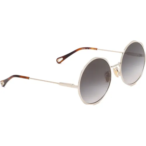 Metallic Gradient Sunglasses Ss24 , female, Sizes: 60 MM - Chloé - Modalova
