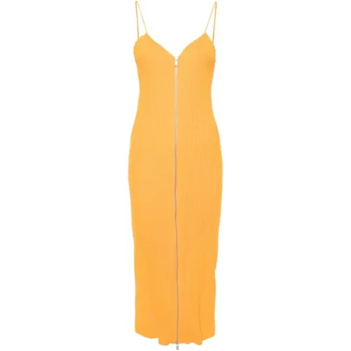 Mango Zipper Dress , female, Sizes: S, M - Jil Sander - Modalova