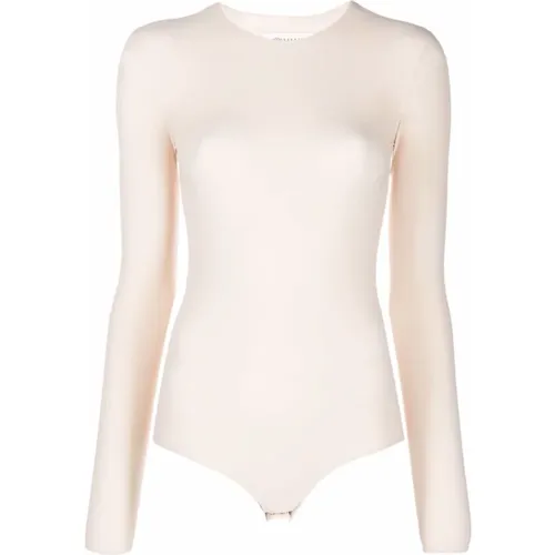 Almond Longsleeve Bodysuit , female, Sizes: M - Maison Margiela - Modalova